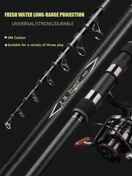 MEGA SALE ❤️ High Carbon Portable Telescopic Fishing Rod Carp Fishing Rod Super Hard Sea Rod Fishing Rod Fishing Gear Distance Throwing Rod - discount item 25% OFF Sports & Entertainment