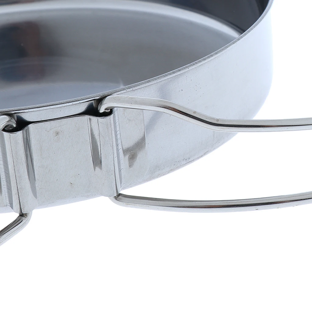 Portable Outdoor Camping Picnic Folding Handle Pot Cookware Frying Pan 3cm Easy Cooking and Cleaning