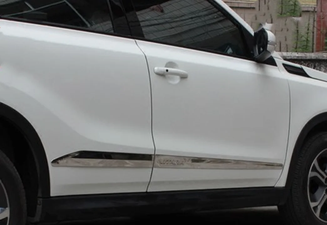 Высококачественная накладка на дверь из нержавеющей стали для Suzuki Vitara автомобильный Стайлинг 4 двери