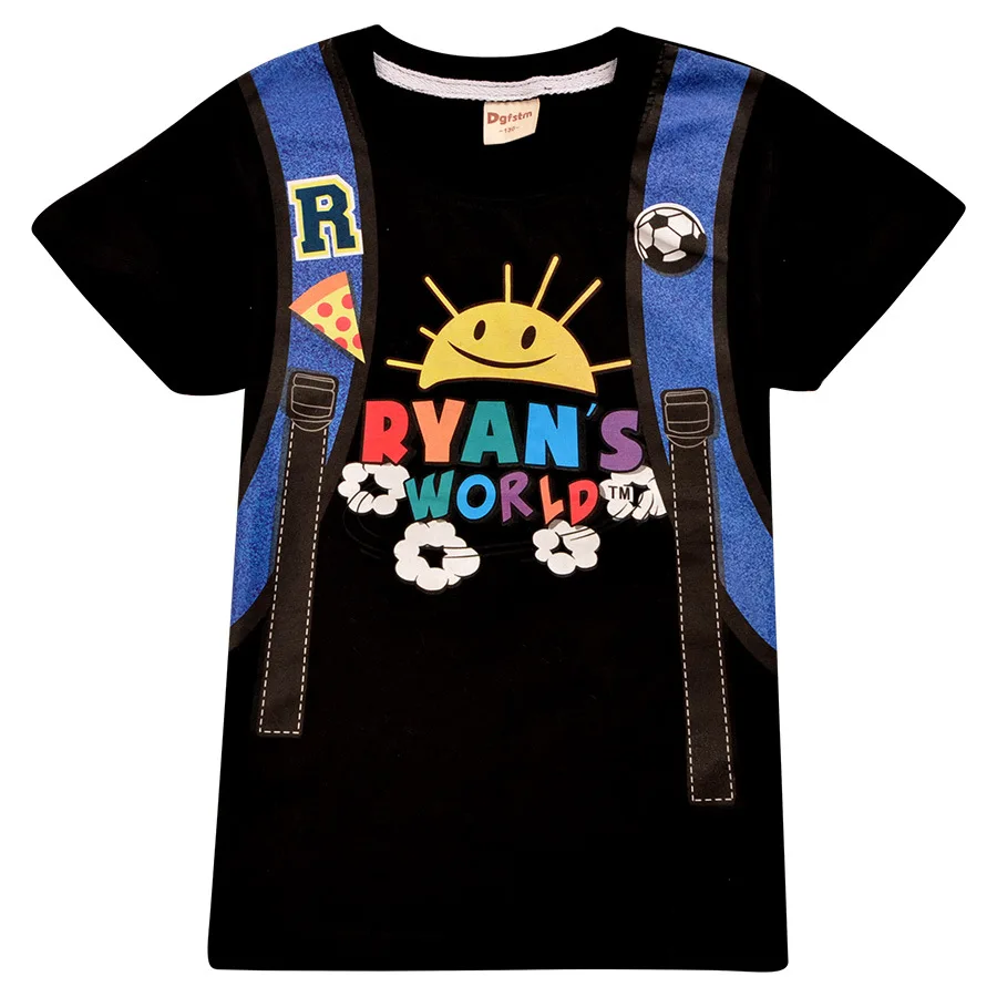 Детская футболка с человеком-пауком футболка для мальчиков с надписью «Ryan Toys Review» Детские брендовые топы, футболки с супергероями для маленьких девочек возрастом от 4 до 15 лет, Vampirina