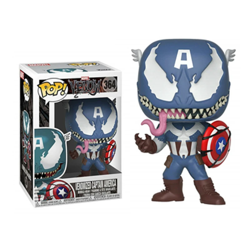 Funko POP Мстители 4 MARVEL Веном Железный человек Капитан Америка Дэдпул модель Фигурка Коллекционная модель игрушки для детей подарок - Цвет: 364 with box