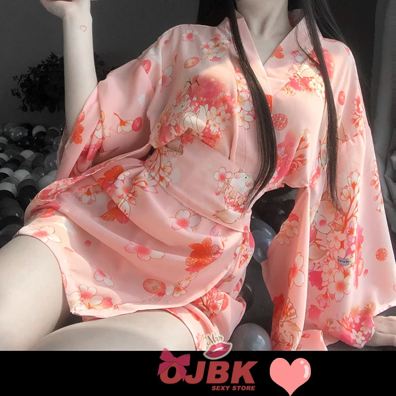 LILICOCHAN Japanese Kimono Sexy Cosplay Outfit For Women Traditional Style Robe Yukata Costumes Pajamas Soft Silk Belt 2pcs Set Pink -Zentai shop online Hef5706ff0ae34f6e95384a559d3eaf92J.jpg