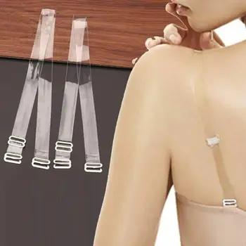 

Adjustable Detachable Clear Transparent Invisible Bra Strap Shoulder Straps Intimates Accessories