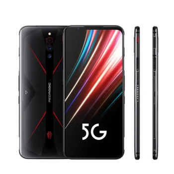 Перейти на Алиэкспресс и купить Американская версия ZTE Nubia Red Magic 5G мобильный телефон 6,65 дюйм8/12 ГБ ОЗУ 128/256 Гб ПЗУ Snapdragon 865 Android 10 NFC игровой телефон