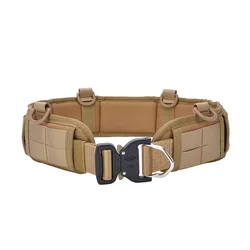 New Outdoor climbing Military tactical belt air gun adjustable men's molar belt quick-drying / combat army battle hunting belt