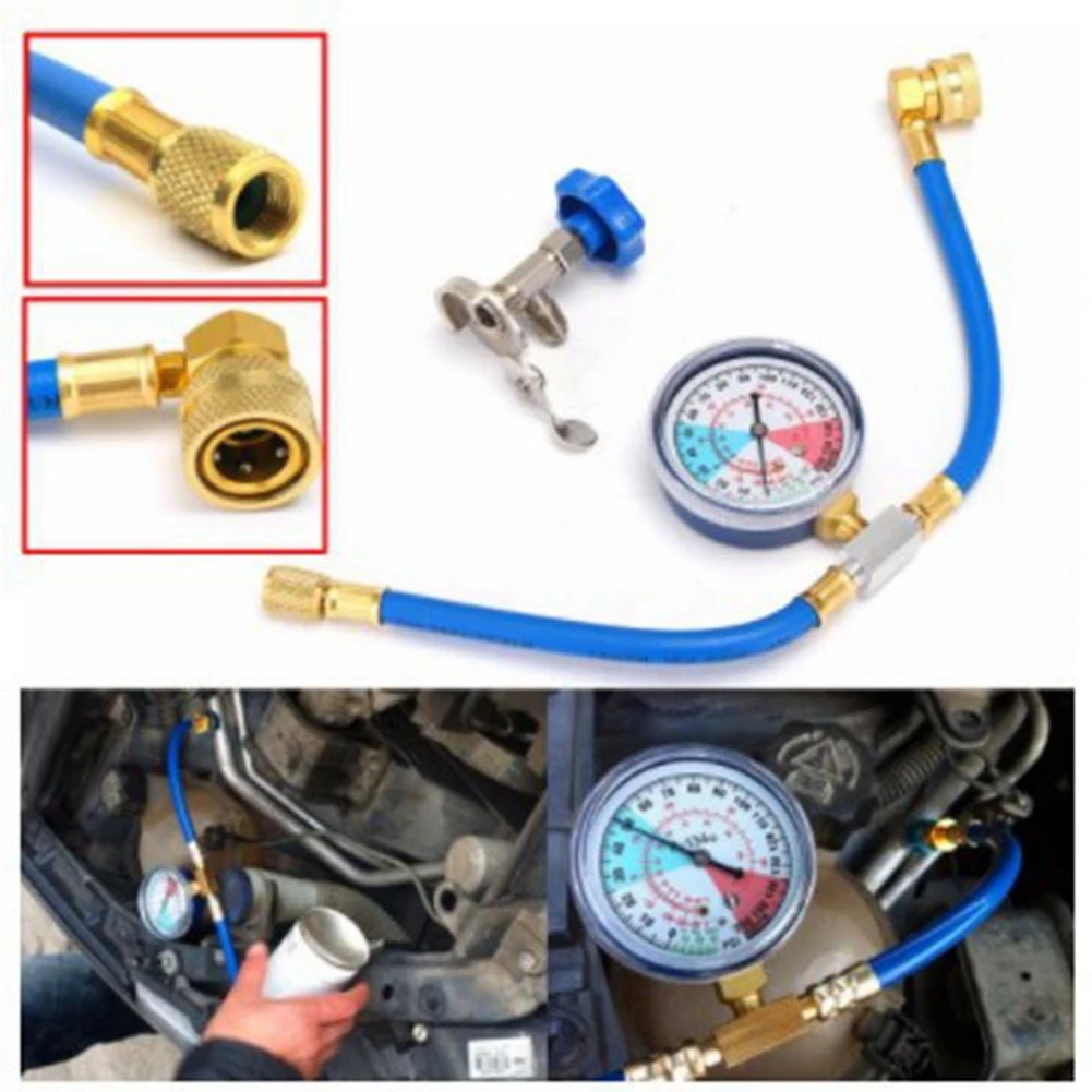 Newest Original R134A Refrigerante Gas Refrigerant Adapter Tools Tool Charging Hose Valve Core Kit Asia M14 A / C 200PSI