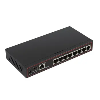 

9-port Gigabit switch Vlan monitor office fireproof splitter Shunt port Network protection High Performance