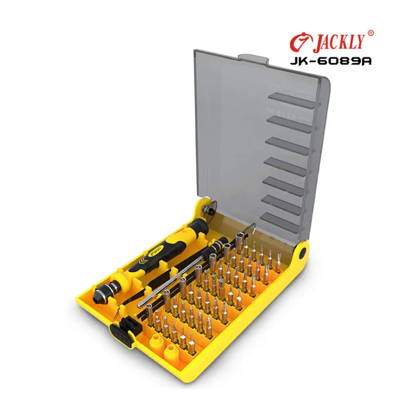 JACKLY 6089A Домашний набор инструментов для ремонта diy Набор отверток для мобильного телефона ноутбука очки