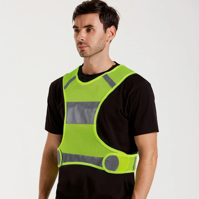 

Safety Vest Reflective Working Clothes Reflective Vest Outdoor Running Adjustable Security Visibility Night Cycling Wholesale