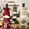 New Year 2022 Gift Santa Claus Wine Bottle Dust Cover Xmas Noel Christmas Decorations for Home Navidad 2022 Dinner Table Decor ► Photo 3/6