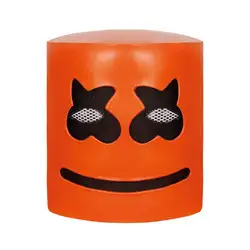 Музыка фестиваль шлемы, на голову полностью, из латекса маски вечеринка Хэллоуин костюм-реквизит маски оранжевый