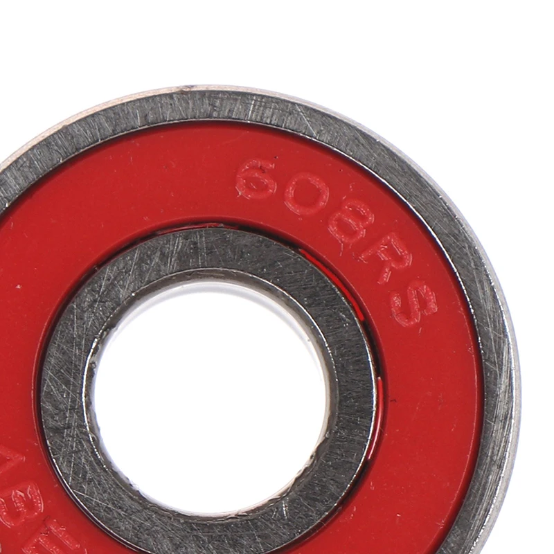 5 шт. красный ABEC-5 608-RS для скейтборда и роликов герметичные шарикоподшипники 8x22x7 мм ABEC 5 дропшиппинг