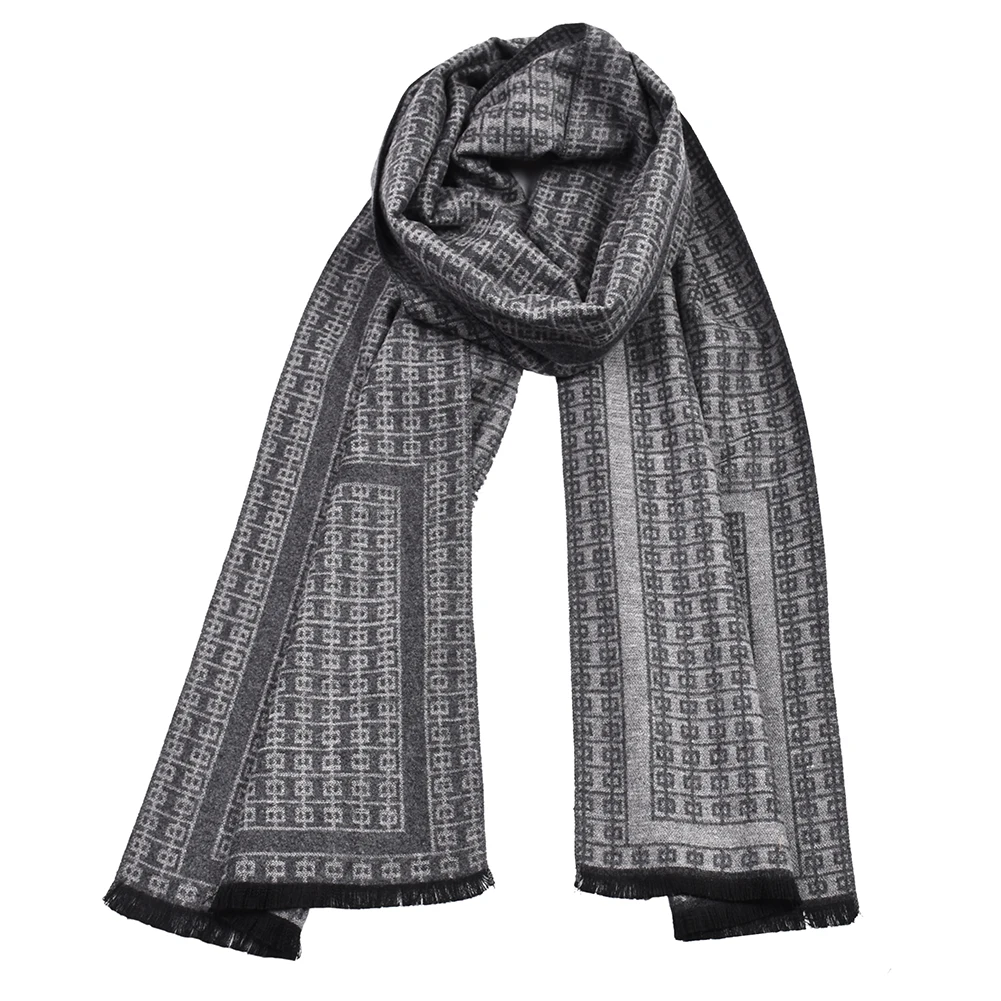 Litthing New Brand Winter Men's Plaid Cashmere Scarf Men Scarves Free Shipping British Style Men Winter Scarves Tassel