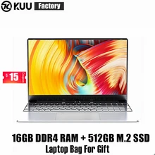 KUU A9 Pro 15.6 inch FHD Laptop For Intel 3867U Dual-core 16GB DDR4 RAM 512GB M.2 SSD camera studen game office notebook