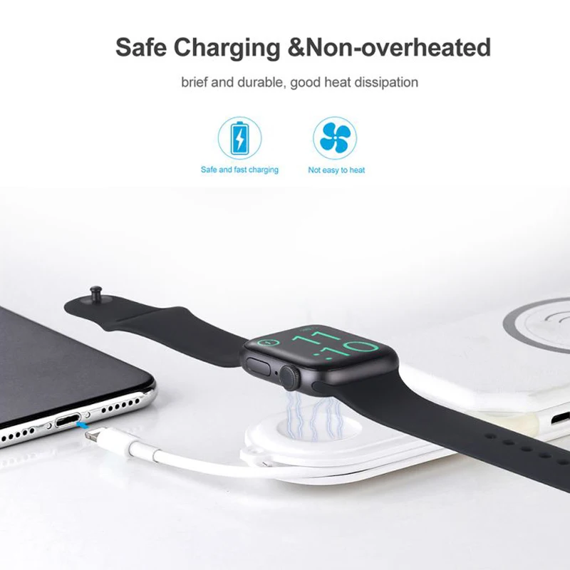 MOOL портативное USB Беспроводное зарядное устройство для Iphone серии мобильных телефонов 4 3 2 1 быстрое зарядное устройство