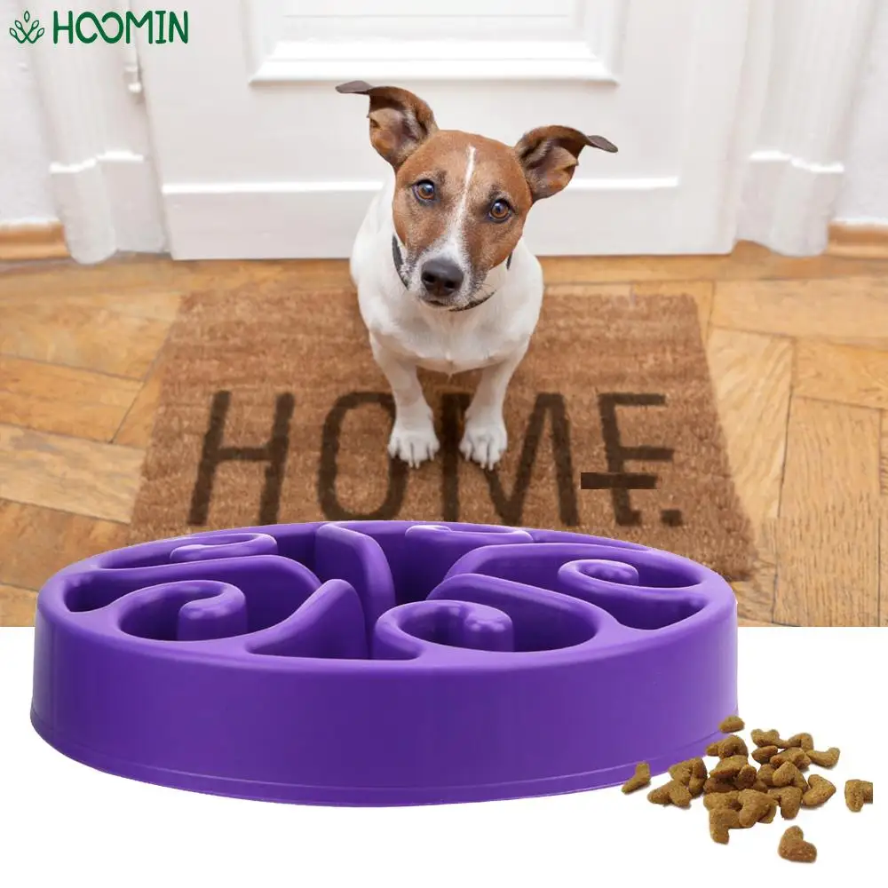 Plato de comida para perros y gatos, cuenco para comida lenta para prevenir la obesidad