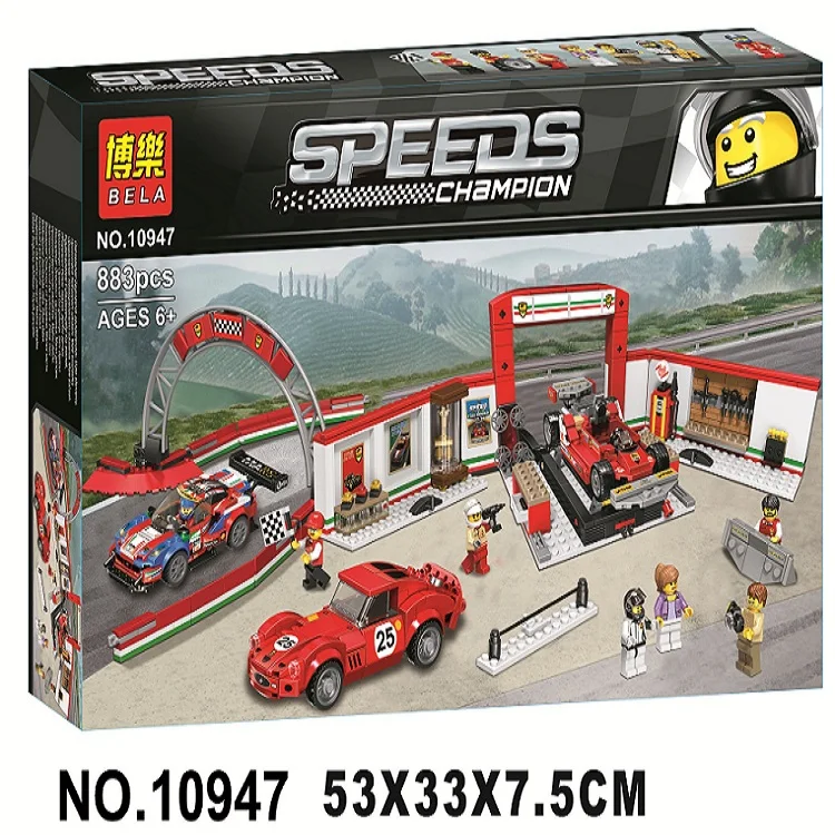 

10947 883pcs The Racing Car Sportscar Supercar Building Blocks Compatible 75889 Brick Toy