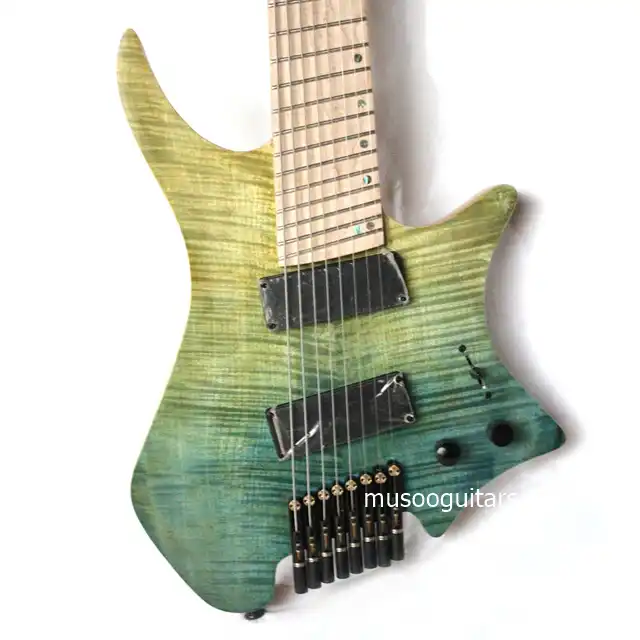 Musoo Brand 8 Strings Fanned Fret Headless Electric Guitar Electric Guitar Aliexpress