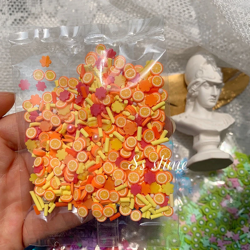 Happy monkey 15 г полимерные глиняные ломтики Slime поставки амулеты фимо Фрукты DIY аксессуары спринклеры дополнение для пушистой прозрачной слизи