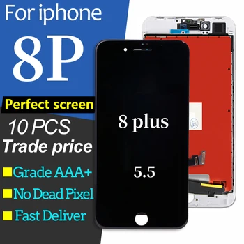 

10 Pcs/Lot LCD Screen For iphone 8 Plus Display LCD Touch Screen Digitizer Assembly Replacement for iphone 8 Plus 3D Touch