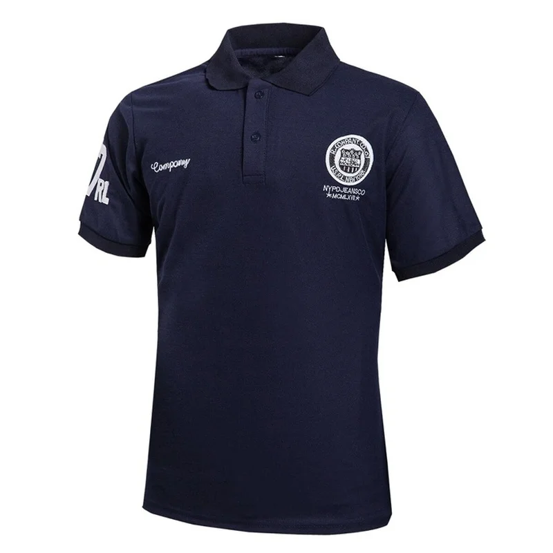 Zogaa Summer Men Business Polo Shirt Brand Short Sleeve Printed Polos Male Cotton Lapel Button Slim Polo Shirt Male Tops