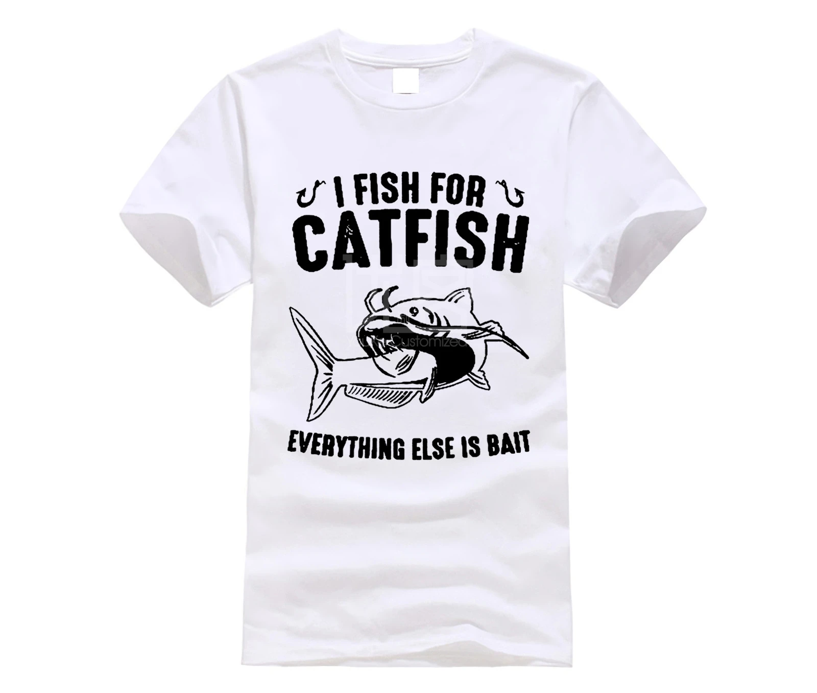 Брендовая мужская футболка I Fish For для ловли сома | Мужская одежда