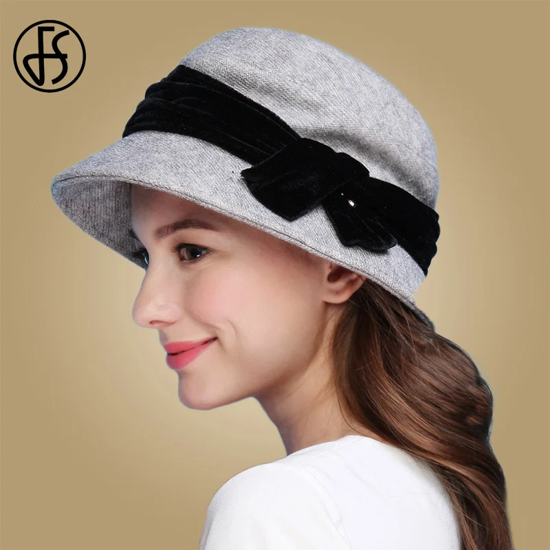 Женская шерстяная Панама FS винтажная теплая фетровая шляпа с широкими полями