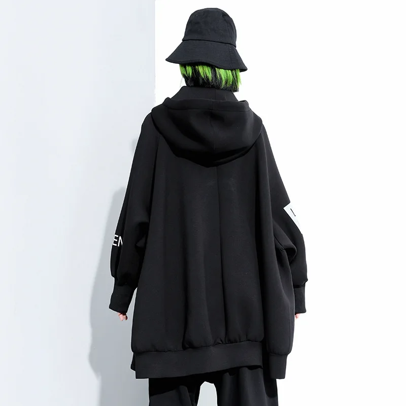 Goth Clothes Autumn Black Dark Oversized Hoodie