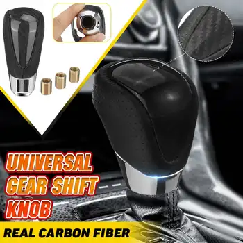 

Universal Manual Transmission Gear Shift Knob Carbon Fiber PVC Leather MT Gear Lever Shifter Handle Stick