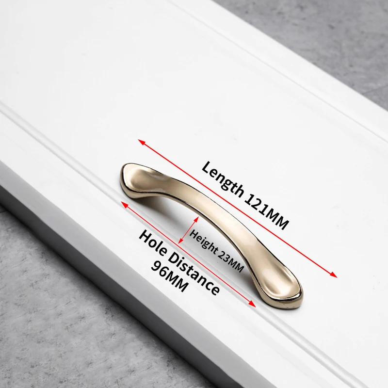 Handle-66767-96 NAIERDI Европейский шкаф ручки Золото, цинк сплав кухонный шкаф ручки для выдвижных ящиков оборудование для обработки мебели - Цвет: Handle-66767-96