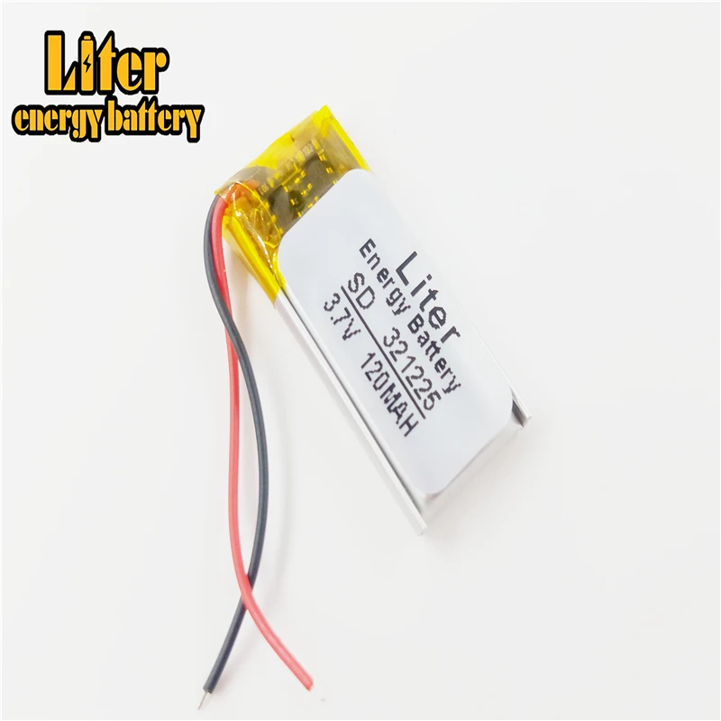 

321225 3.7v 120mah li-polymer battery rechargeable lithium polymer lipo battery 3.7v 120mah 301225