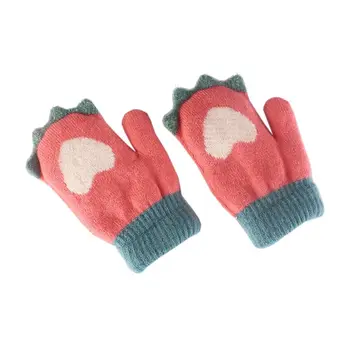 

Drop Ship. Winter Outdoor Baby Boys Girls Knitted Gloves Children Warm Full Finger Mittens