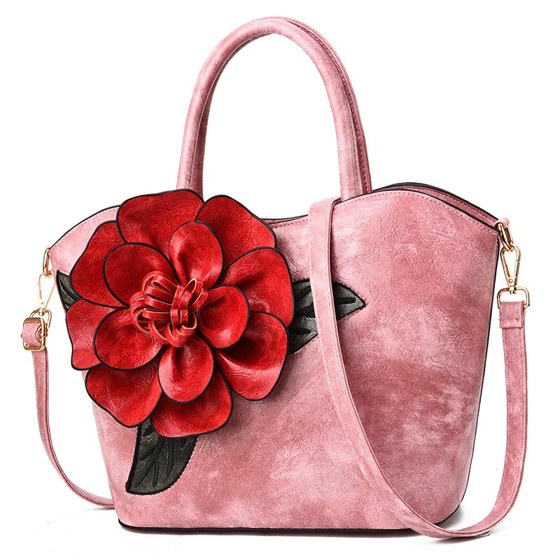 

2020 New Fashion Luxury Handbags Women Bags Designer High Quality Vintage Flower Tote Bags Handbags Wome Shopping Shoulder Bag