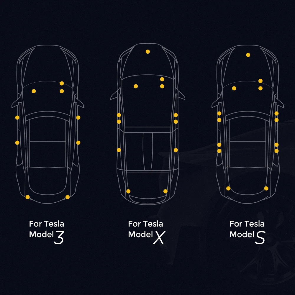 4 шт. обновленный светодиодный светильник для интерьера, лампы для Tesla, модель 3, модель S, модель X, легкая замена, внутренний багажник, светильник светодиодный светильник