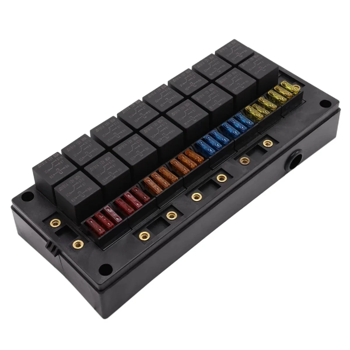 Factory Wholesale 12v Auto Waterproof Fuse Relay Box Block 16pcs Relay