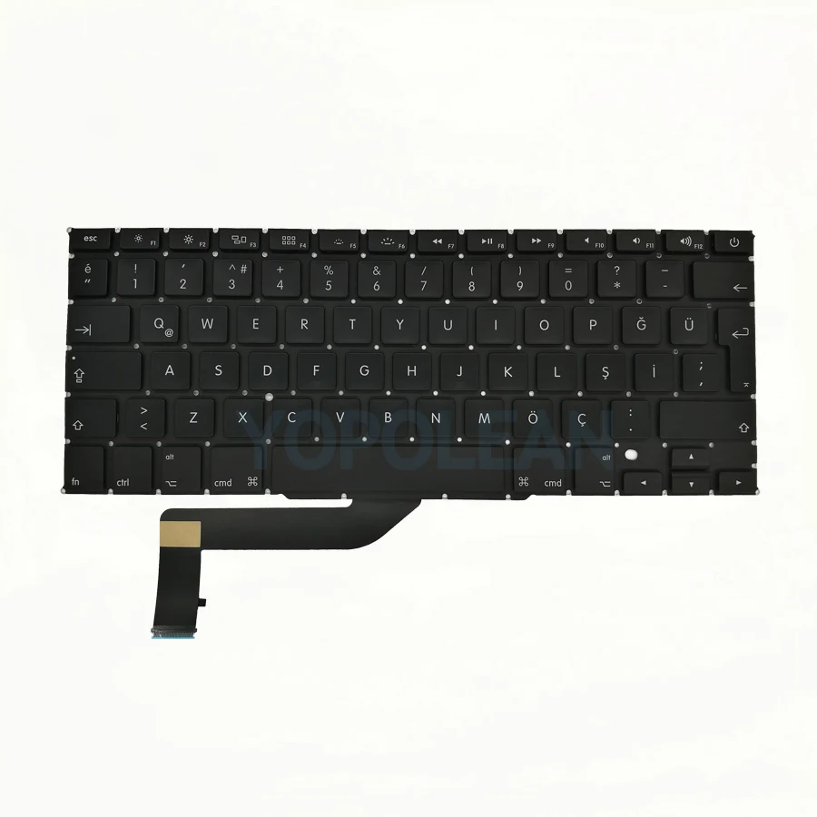 Новая Турецкая клавиатура 5 шт./лот для Macbook Pro Retina 15 дюймов A1398 2012 2013 2014