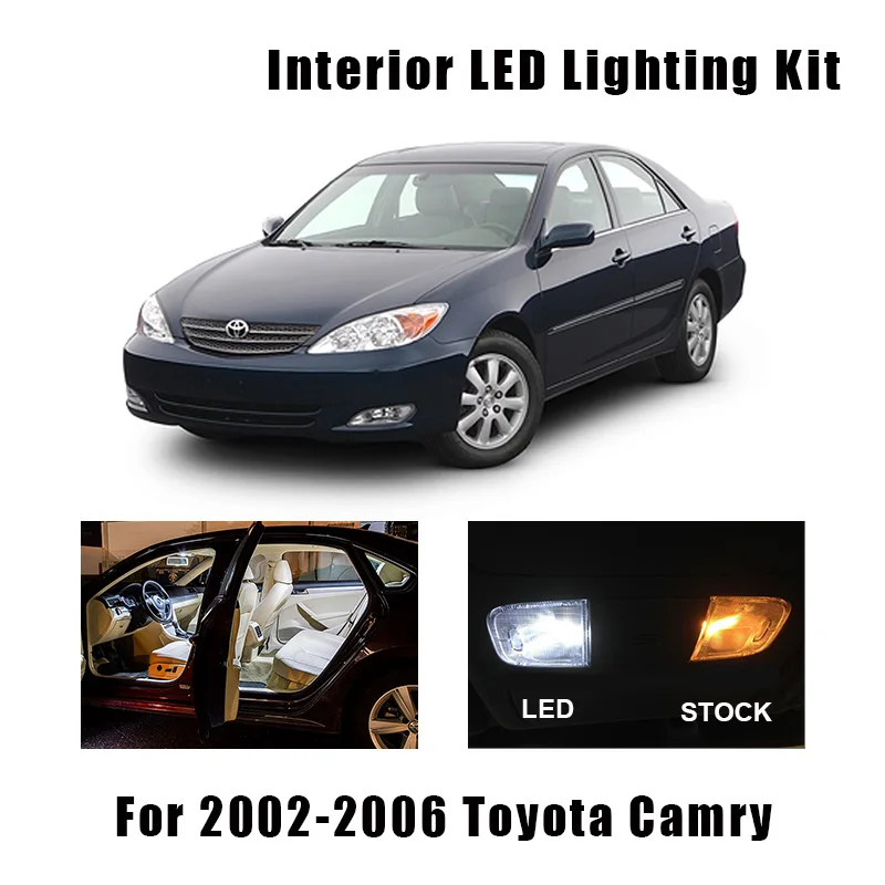 Комплект ламп для чтения белый светодиодный светильник салона подходит Toyota Camry