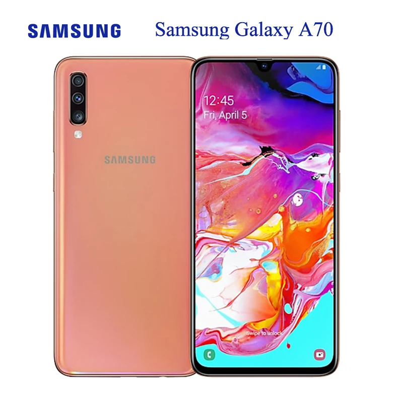 Смартфон Samsung Galaxy A70 8 Гб 128 ГБ экран 6 7 дюйма Восьмиядерный процессор Snapdragon 675