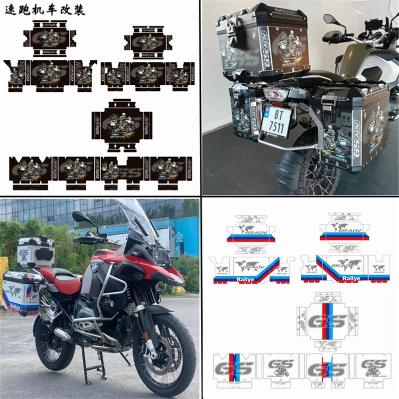 box Sticker Decal Suitable R1250GS GSA R1200GS GSA Decorative stickers for BMW Aluminum BOX Reflective waterproof wear resistant