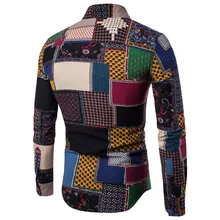 Мужская японская винтажная Модная рубашка мужская полосатая клетчатая рубашка американская Повседневная Свободная рубашка с длинными рукавами 2,0