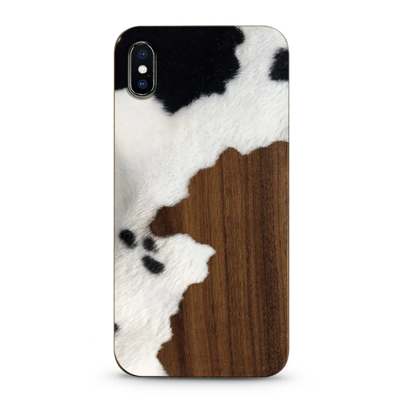 Деревянный чехол для телефона iphone X XS XR max 6 7 8 plus PC окрашенный чернильный цветной принт китайский стиль граффити деревянный корпус - Color: Army green