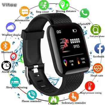 

Smart Watch Sports fitness bracelet activity tracker heart rate monitor blood pressure for ios Android Men/Women Health Bracelet