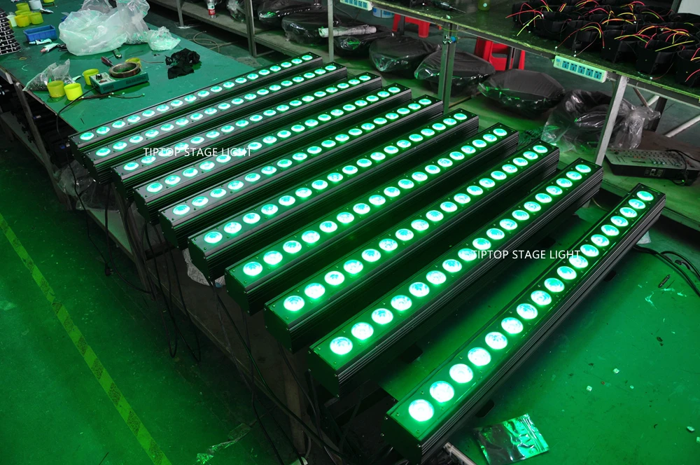 TIPTOP свет этапа TP-W2410 260 Вт высокое мощность прямоугольник форма Крытый светодио дный светодиодные прожекторы RGBW 4IN1 Pixel Портативный Алюминий