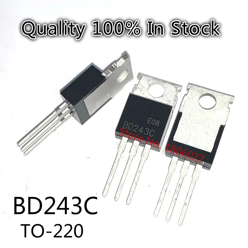 10pcs/lot Rate Transistor BD243C 6A / 100V NPN TO-220 | Электронные компоненты и принадлежности
