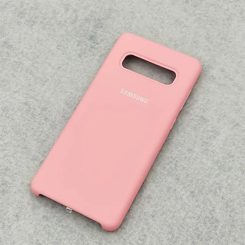 Розовый S10 чехол,, samsung Galaxy S10 Plus/S10e, шелковистый силиконовый чехол, высокое качество, мягкий на ощупь, задняя защитная оболочка S 10+ S10 E - Цвет: Розовый