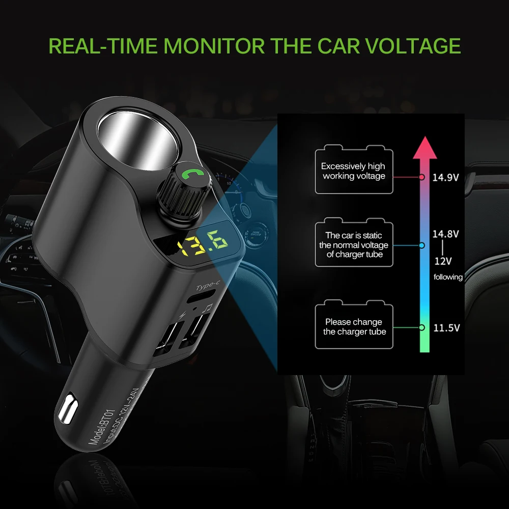 Двойной USB Bluetooth Handsfree зарядное устройство fm-передатчик MP3 плеер Автомобильный комплект Авто Аудио приемник USB Автомобильное зарядное устройство для телефона новинка