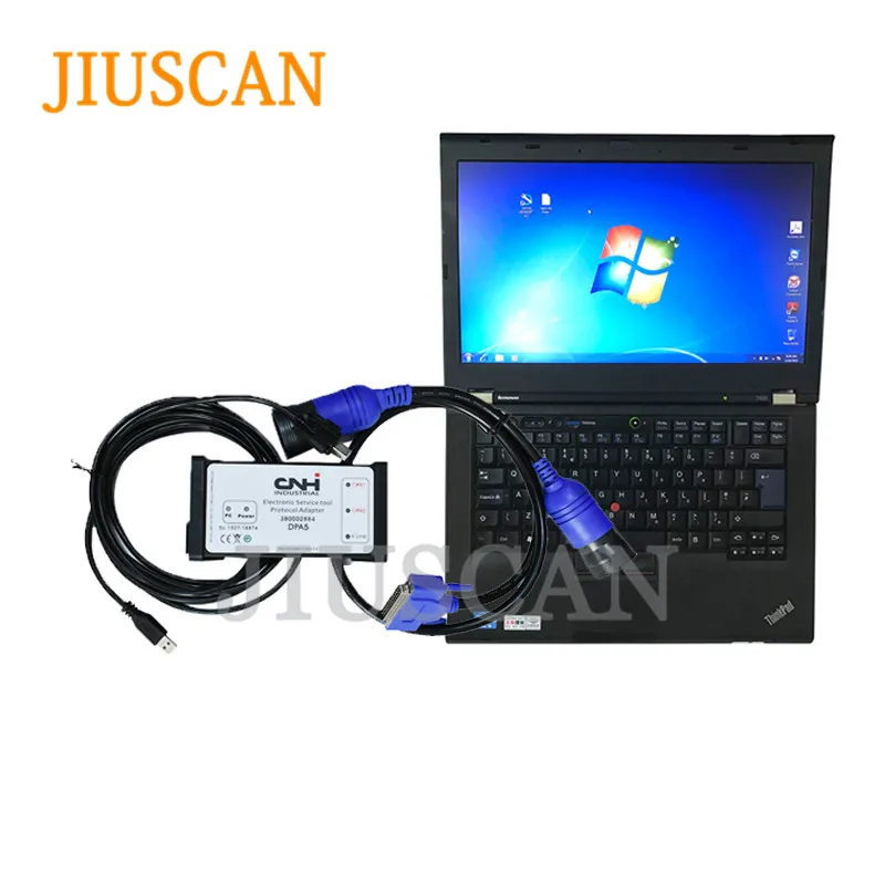 JIUSCAN новая Голландская электронная служба диагностические инструменты с CNH EST9.0engineering белый CNHDPA5kitdiagnostictoolCF19/t420laptop - Цвет: CNH EST with T420