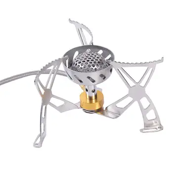 

Outdoor Windproof Burner Camping Cooker Stove For Camping Picnic Cookout Bbq