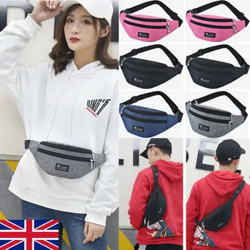 

Men Women Waist Fanny Pack Sport Travel Belt Zipper Waist Bag Crossbody Bag Lot