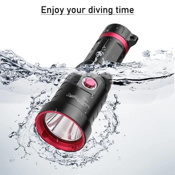 

IPX8 Waterproof Professional LED Diving Flashlight XHP70 Diving Torch Underwater Lamp XHP70.2 Scuba Flashlight Diving Lamp Light